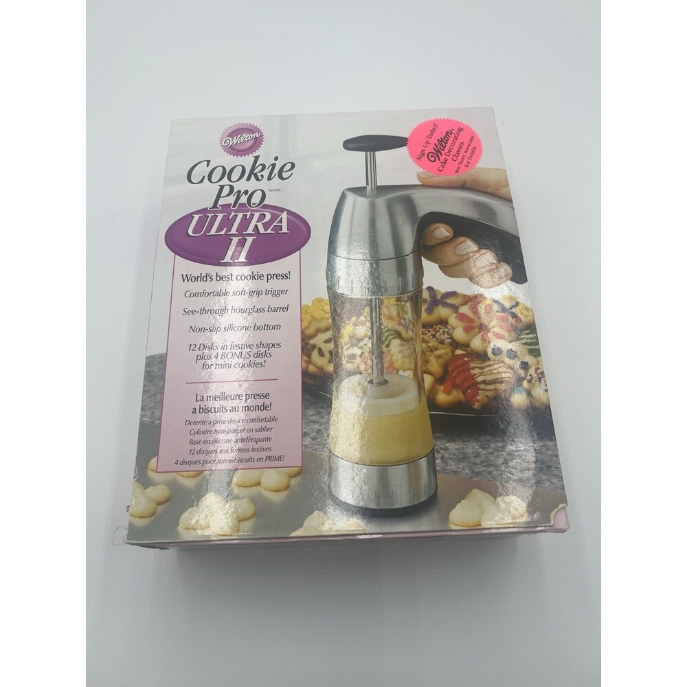 Wilton Cookie Pro Ultra II Cookie Press Complete Set 16 Disks